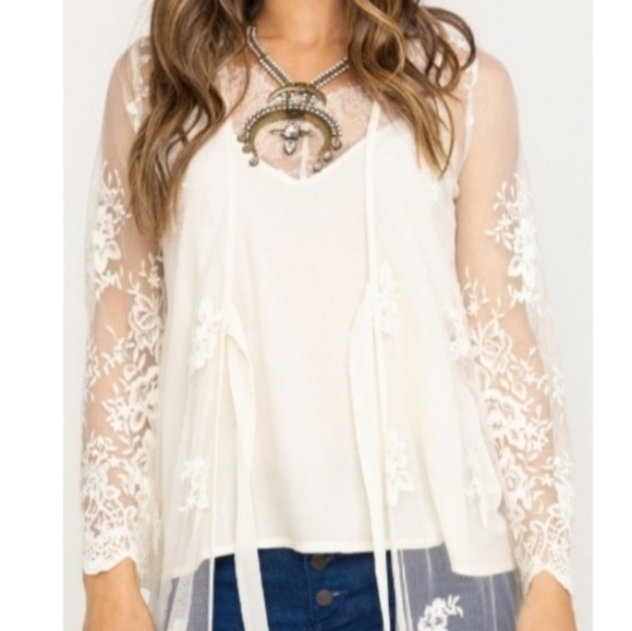 Solitaire Other - Solitaire Lace Swim Cover-up Kimono